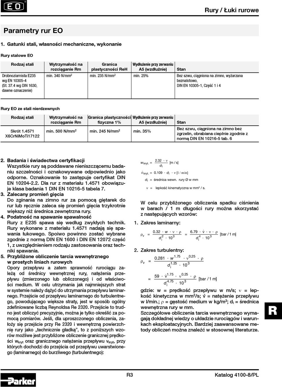 min. 340 N/mm 2 min. 235 N/mm 2 min. 25% Bez szwu, ciągniona na zimno, wyżarzana wg EN 10305-4 beznalotowo, (St. 37.