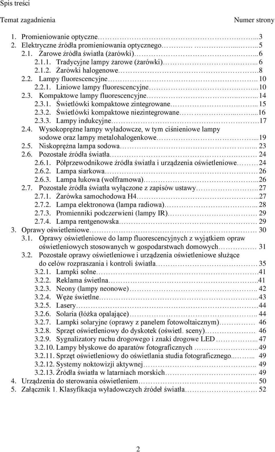 ... 15 2.3.2. Świetlówki kompaktowe niezintegrowane......16 2.3.3. Lampy indukcyjne.17 2.4. Wysokoprężne lampy wyładowcze, w tym ciśnieniowe lampy sodowe oraz lampy metalohalogenkowe...19 2.5. Niskoprężna lampa sodowa.