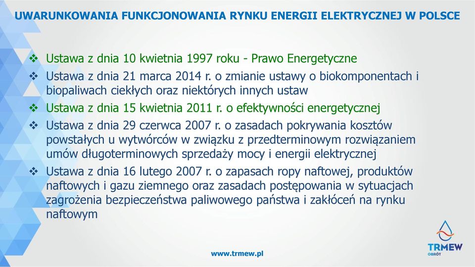 o efektywności energetycznej Ustawa z dnia 29 czerwca 2007 r.