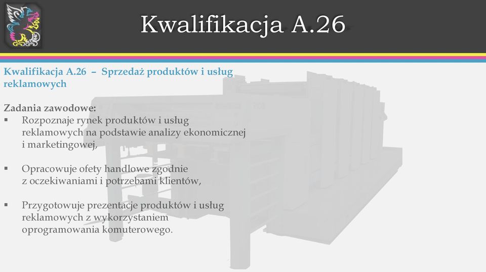 usług reklamowych na podstawie analizy ekonomicznej i marketingowej, Opracowuje ofety