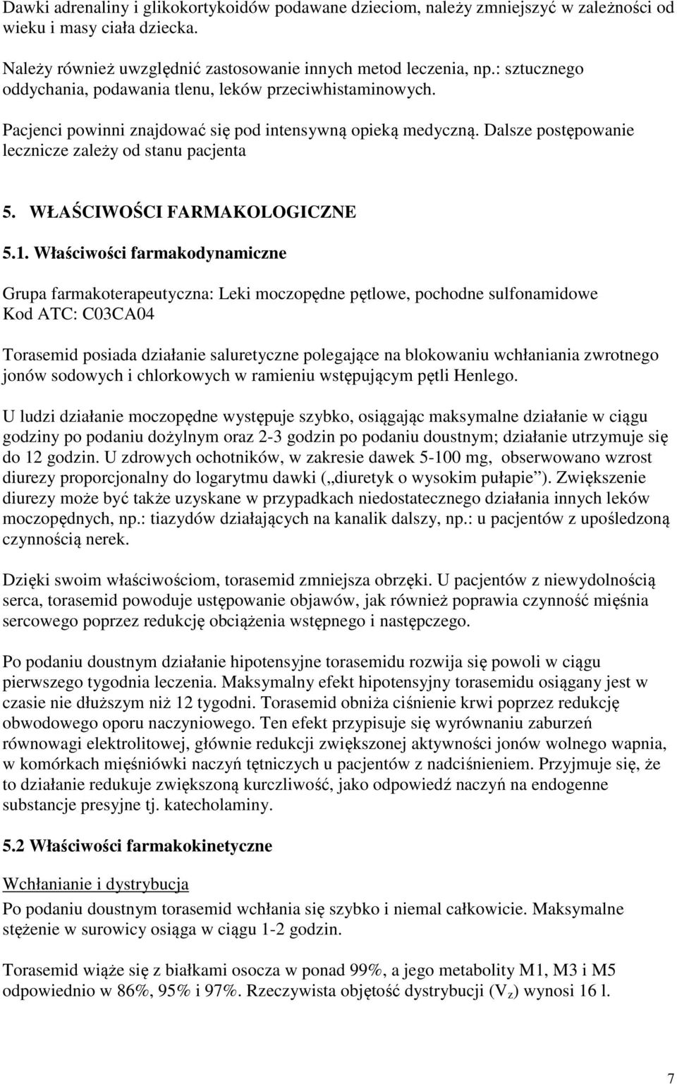 WŁAŚCIWOŚCI FARMAKOLOGICZNE 5.1.