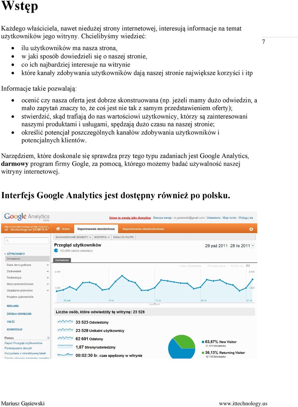 stronie największe korzyści i itp 7 Informacje takie pozwalają: ocenić czy nasza oferta jest dobrze skonstruowana (np.