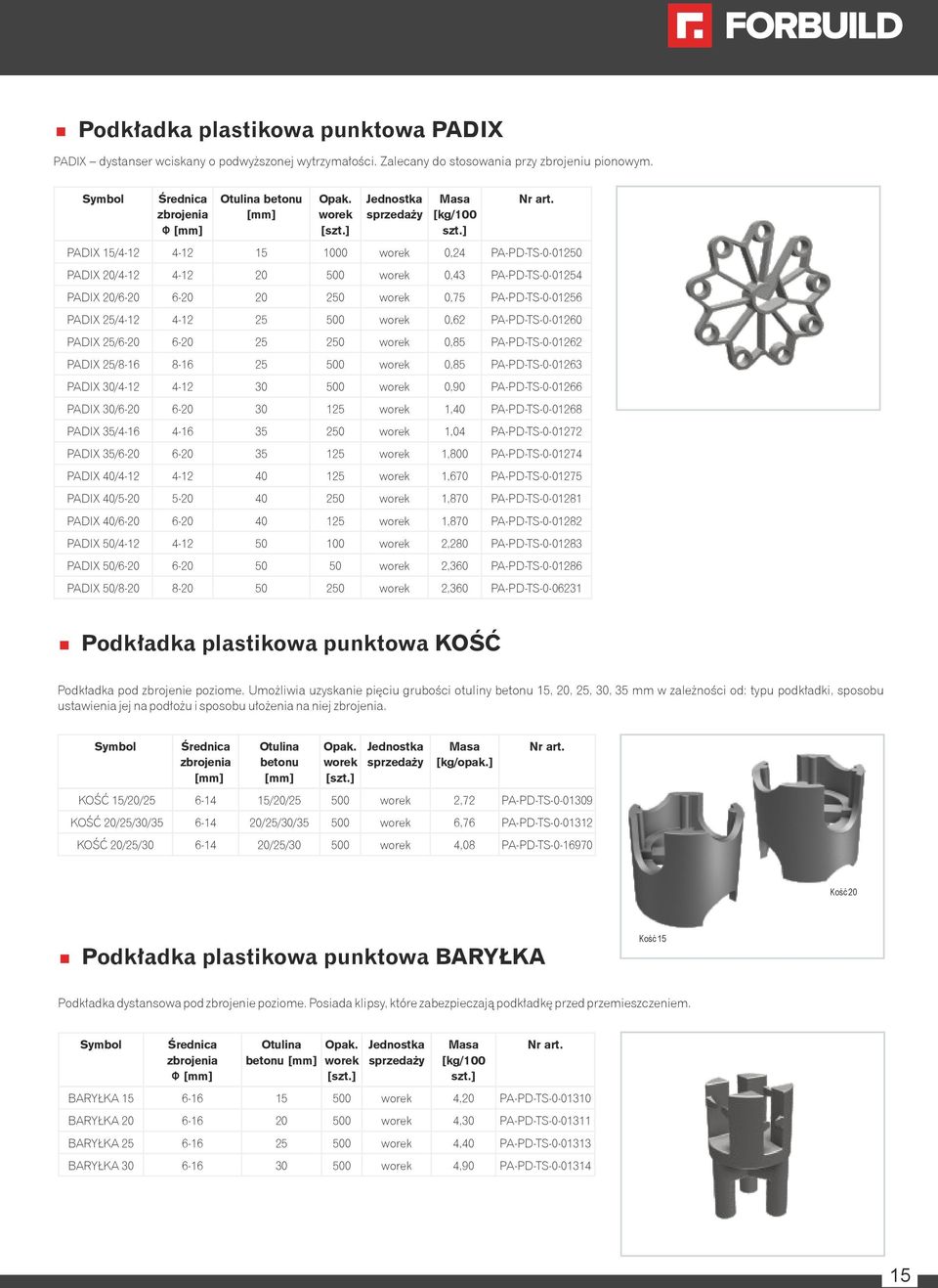 0,62 PA-PD-TS-0-01260 PADIX 25/6-20 6-20 25 250 worek 0,85 PA-PD-TS-0-01262 PADIX 25/8-16 8-16 25 500 worek 0,85 PA-PD-TS-0-01263 PADIX 30/4-12 4-12 30 500 worek 0,90 PA-PD-TS-0-01266 PADIX 30/6-20