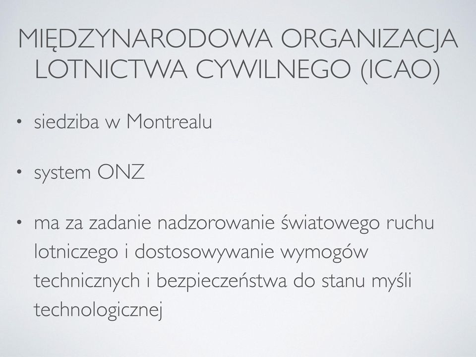 nadzorowanie światowego ruchu lotniczego i