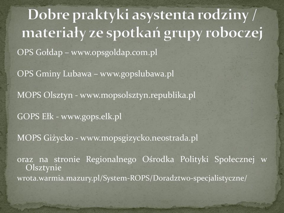 pl MOPS Giżycko - www.mopsgizycko.neostrada.