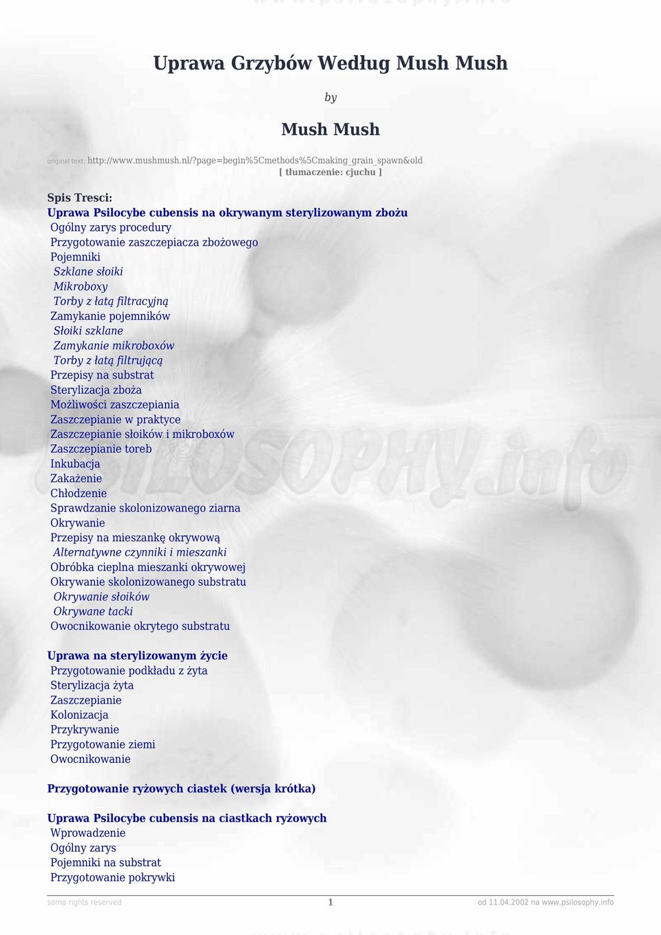 zbożowego Pojemniki Szklane słoiki Mikroboxy Torby z łatą filtracyjną Zamykanie pojemników Słoiki szklane Zamykanie mikroboxów Torby z łatą filtrującą Przepisy na substrat Sterylizacja zboża