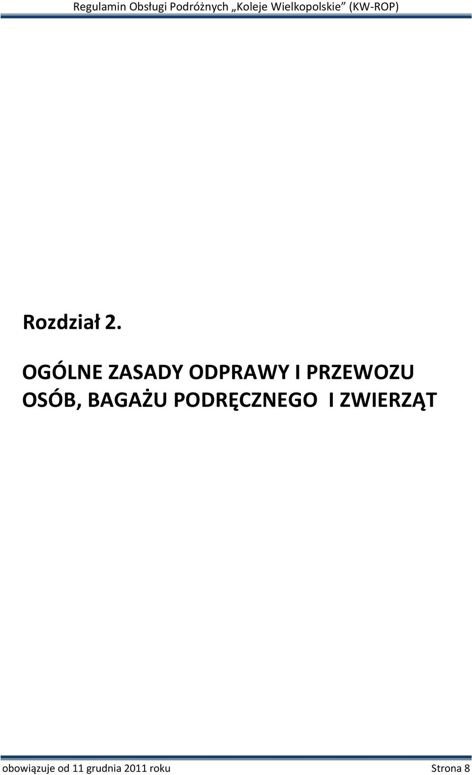 PRZEWOZU OSÓB, BAGAŻU