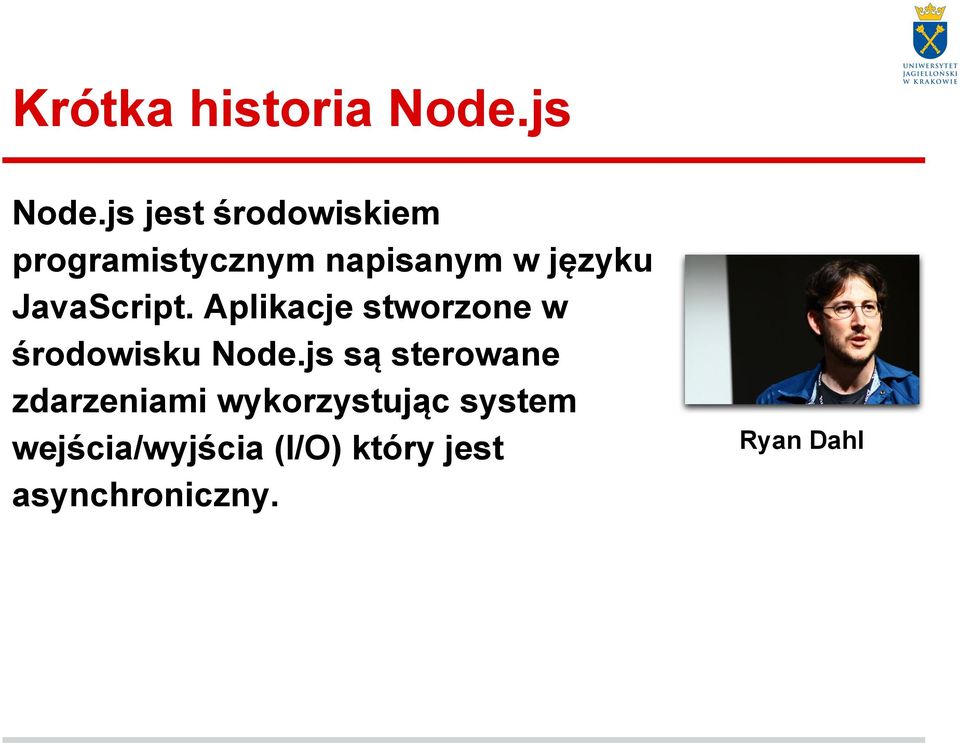 JavaScript. Aplikacje stworzone w środowisku Node.