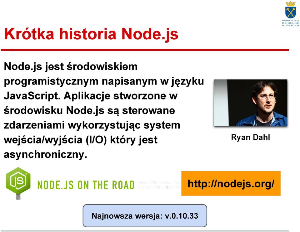 Aplikacje stworzone w środowisku Node.