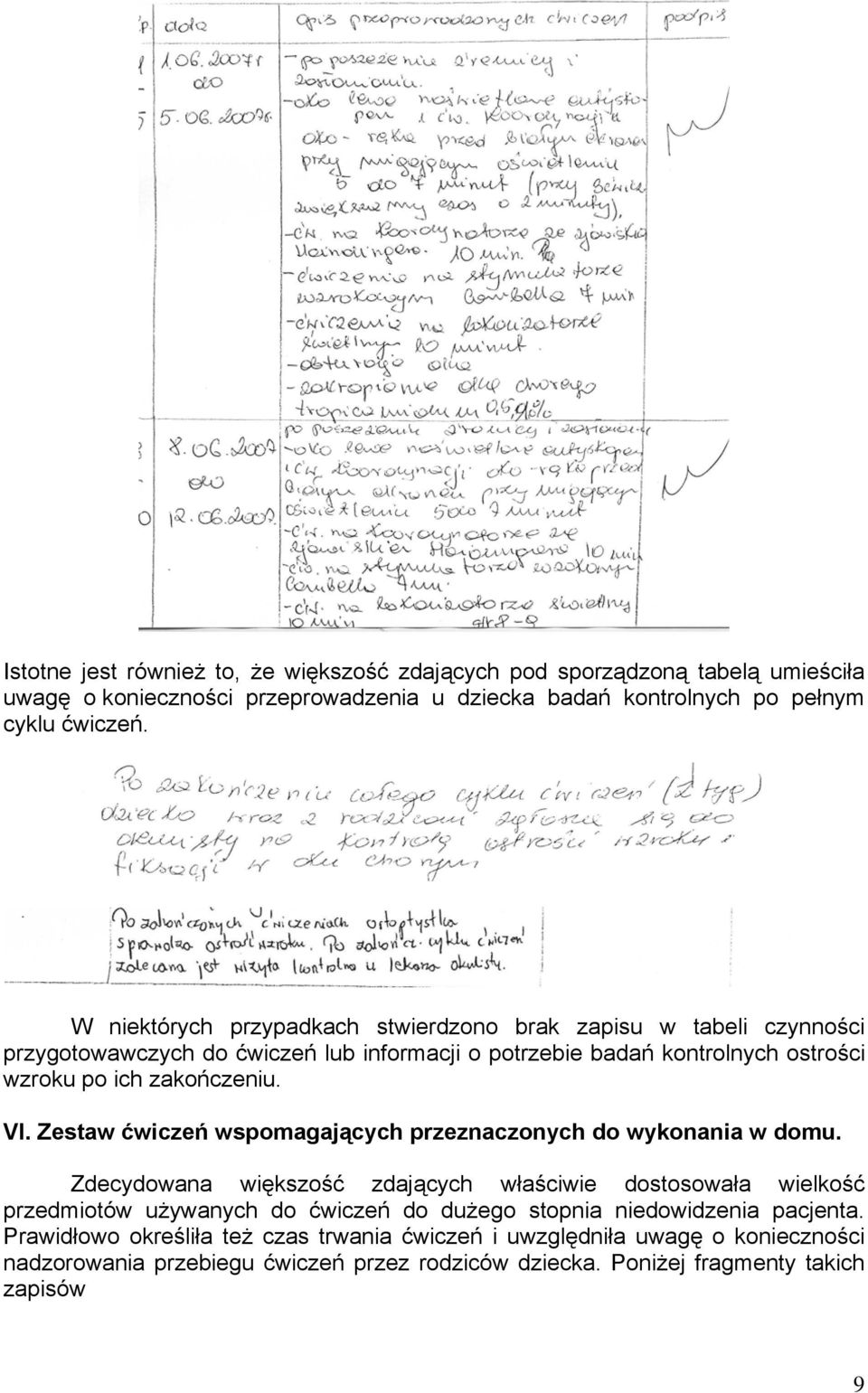 Zestaw ćwiczeń wspomagających przeznaczonych do wykonania w domu.