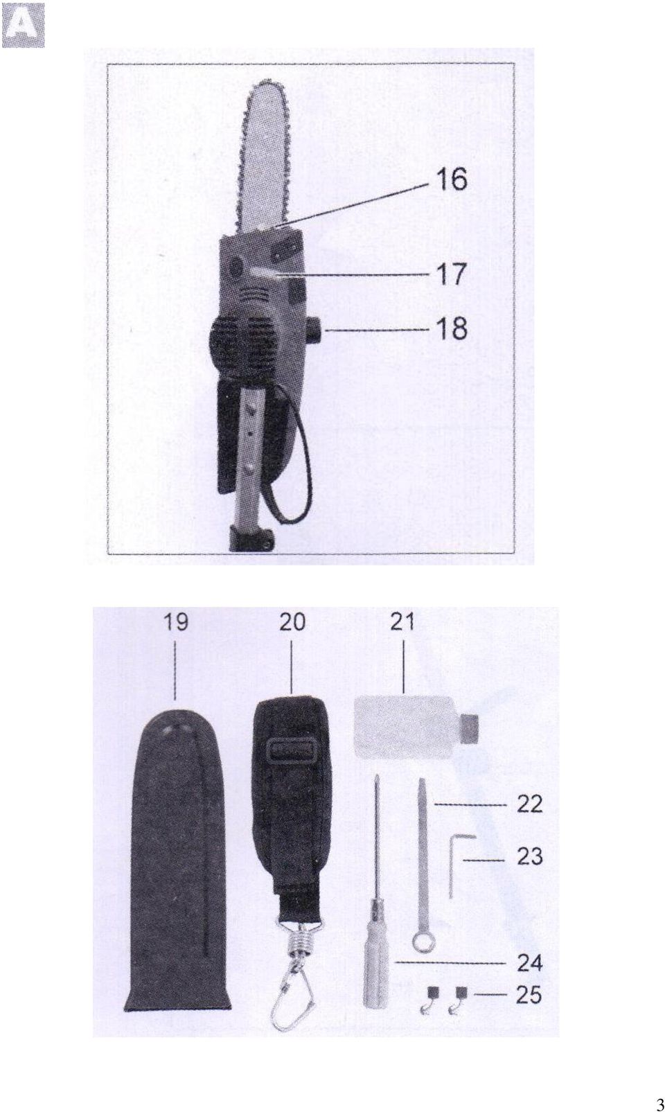 EKS 601T Elektryczna pilarka łańcuchowa na teleskopowym wysięgniku Instrukc -> Kuchenka Elektryczna Indesit Instrukcja Obslugi EKS 601T Elektryczna pilarka łańcuchowa na teleskopowym wysięgniku Instrukc -> Kuchenka Elektryczna Indesit Instrukcja Obslugi