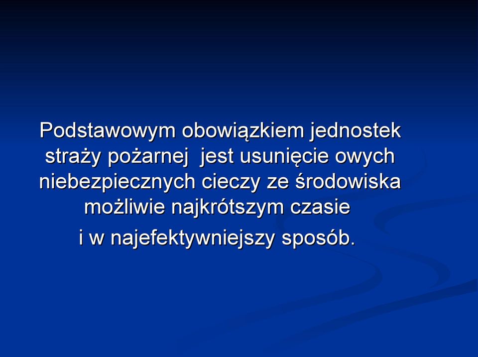 niebezpiecznych cieczy ze środowiska