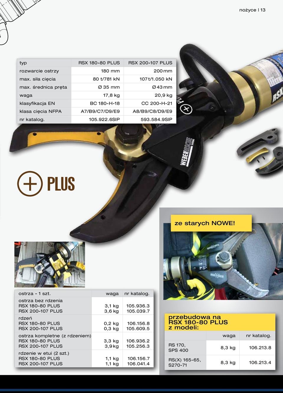 ostrza - 1 szt. nr katalog.