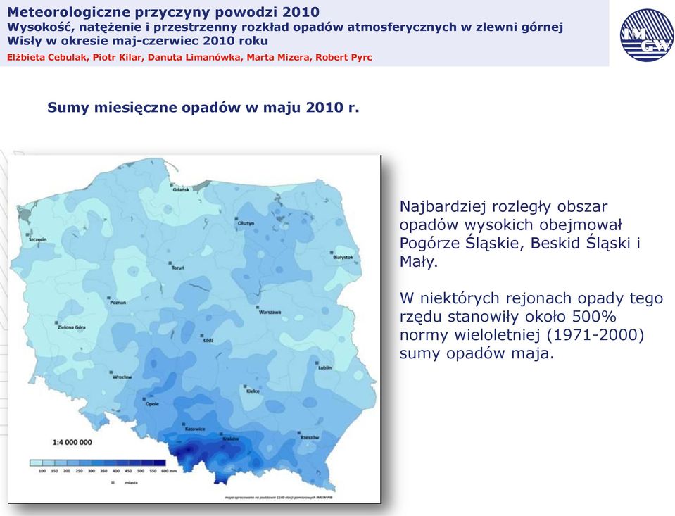 Pyrc Sumy miesięczne opadów w maju 2010 r.