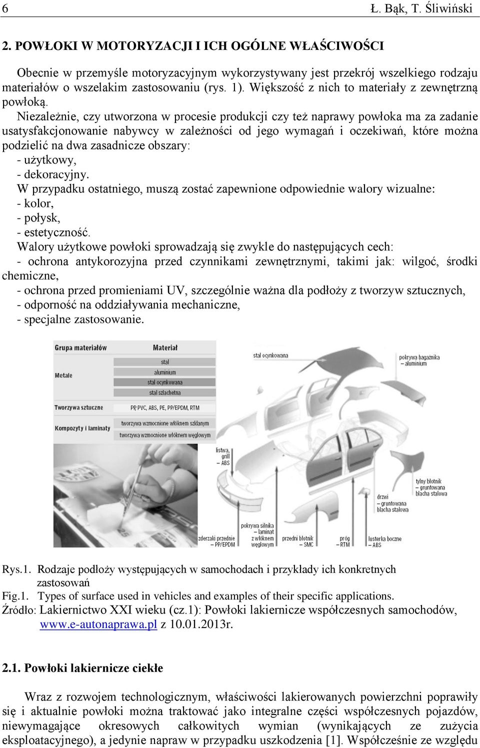 Niezależnie, czy utworzona w procesie produkcji czy też naprawy powłoka ma za zadanie usatysfakcjonowanie nabywcy w zależności od jego wymagań i oczekiwań, które można podzielić na dwa zasadnicze