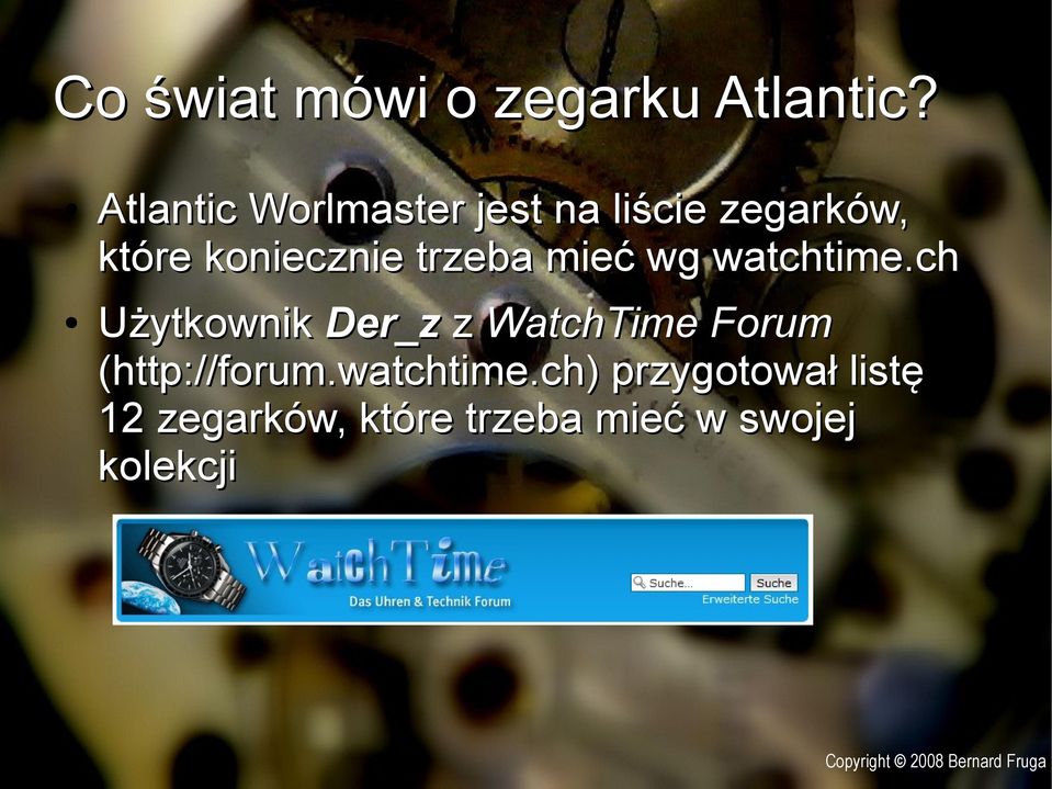 trzeba mieć wg watchtime.