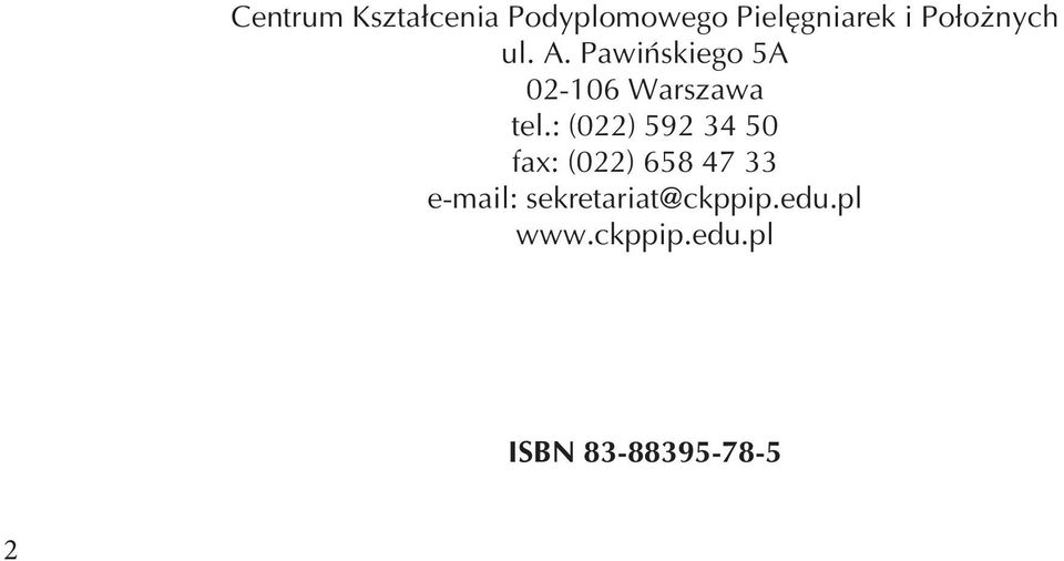 : (022) 592 34 50 fax: (022) 658 47 33 e-mail: