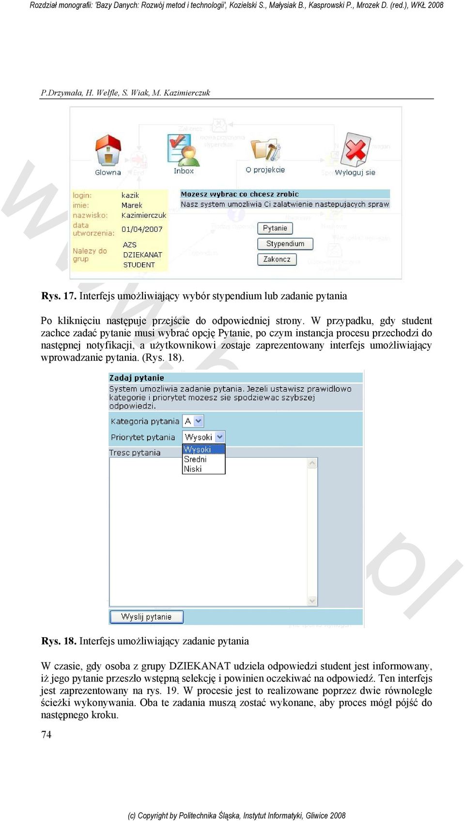 wprowadzanie pytania. (Rys. 18)