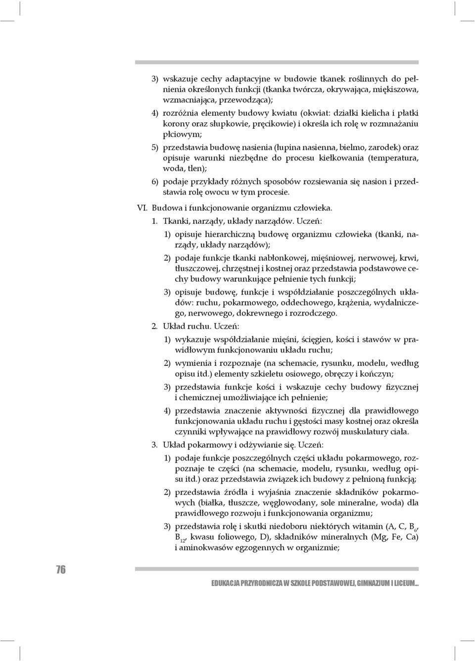 niezbędne do procesu kiełkowania (temperatura, woda, tlen); 6) podaje przykłady różnych sposobów rozsiewania się nasion i przedstawia rolę owocu w tym procesie. VI.