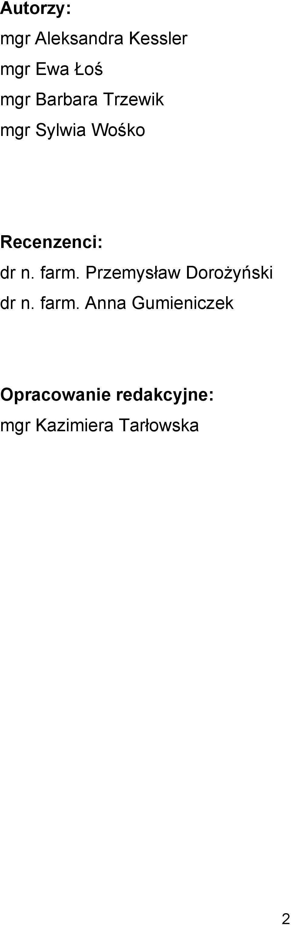 farm. Przemysław Dorożyński dr n. farm.