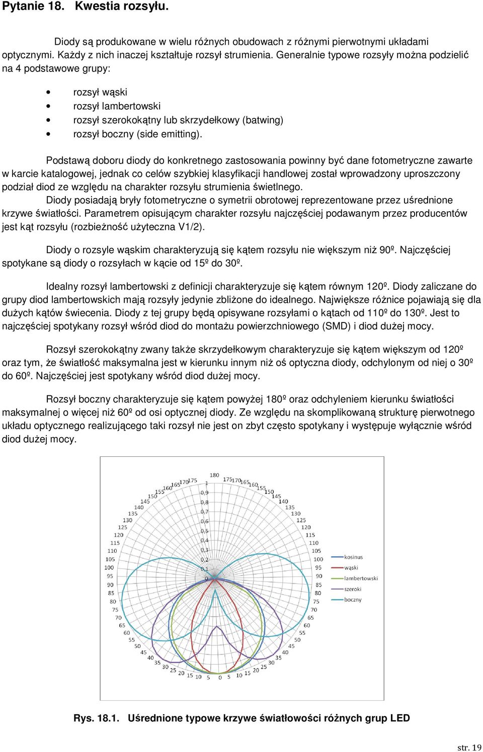 Podstawą doboru diody do konkretnego zastosowania powinny być dane fotometryczne zawarte w karcie katalogowej, jednak co celów szybkiej klasyfikacji handlowej został wprowadzony uproszczony podział