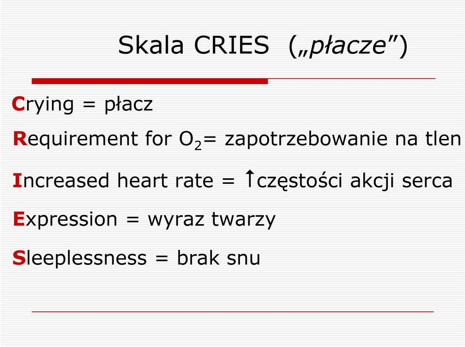 tlen Increased heart rate = częstości akcji