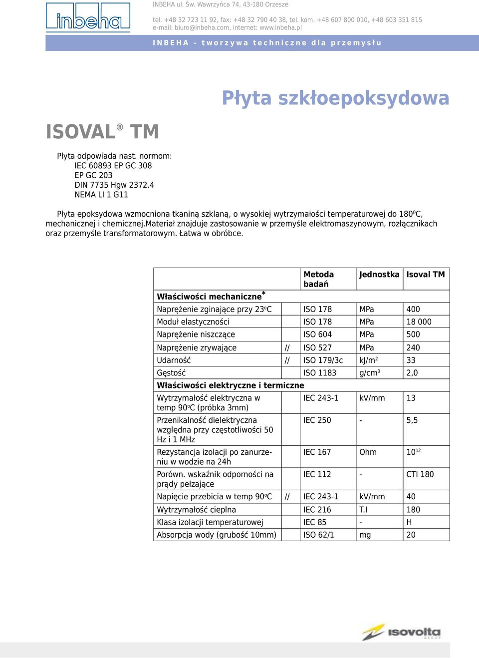 materiał znajduje zastosowanie w przemyśle elektromaszynowym, rozłącznikach oraz przemyśle transformatorowym. Łatwa w obróbce.