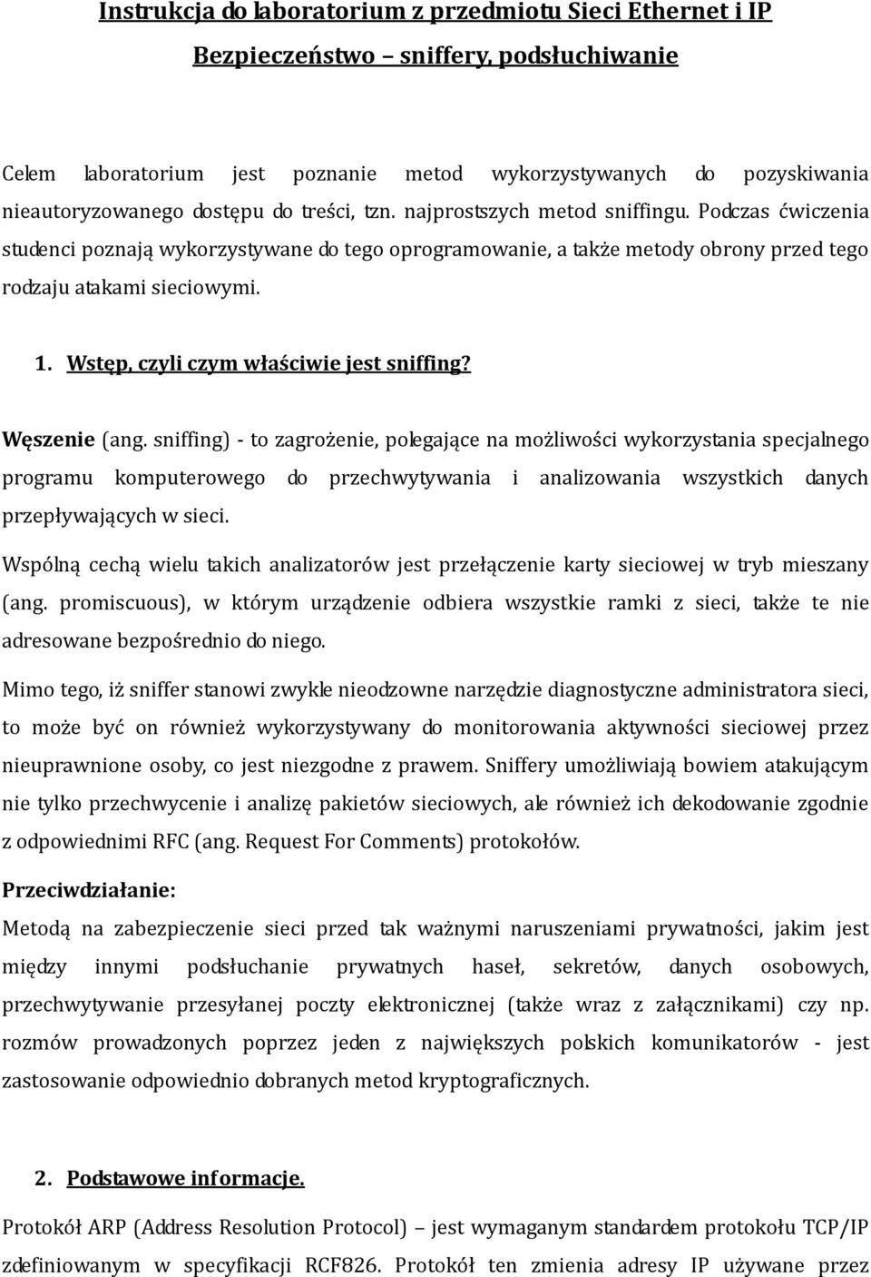 Wstęp, czyli czym właściwie jest sniffing? Węszenie (ang.