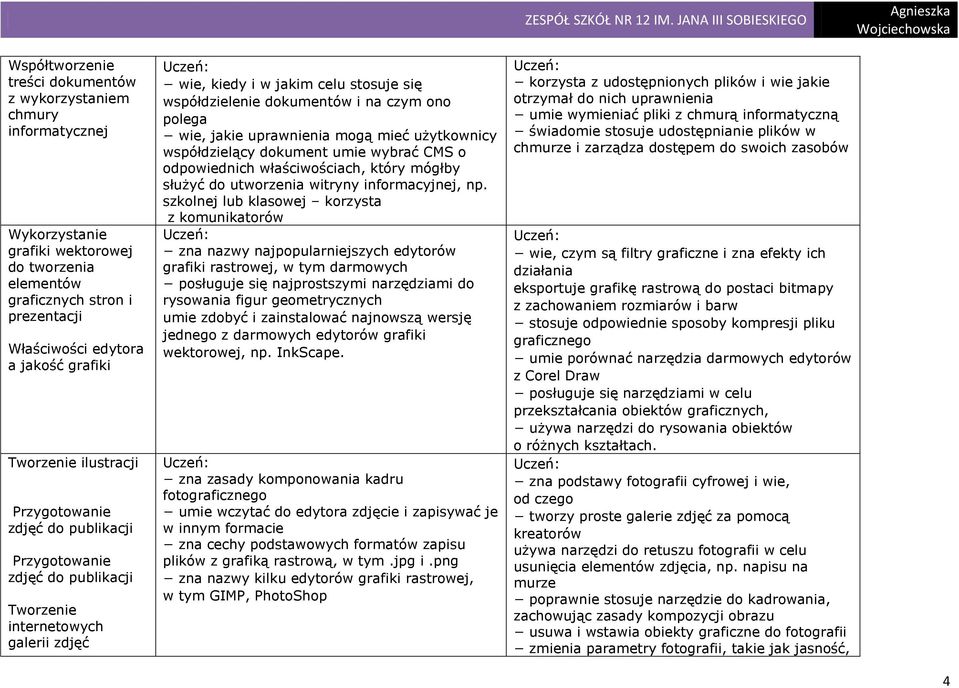 polega wie, jakie uprawnienia mogą mieć użytkownicy współdzielący dokument umie wybrać CMS o odpowiednich właściwościach, który mógłby służyć do utworzenia witryny informacyjnej, np.