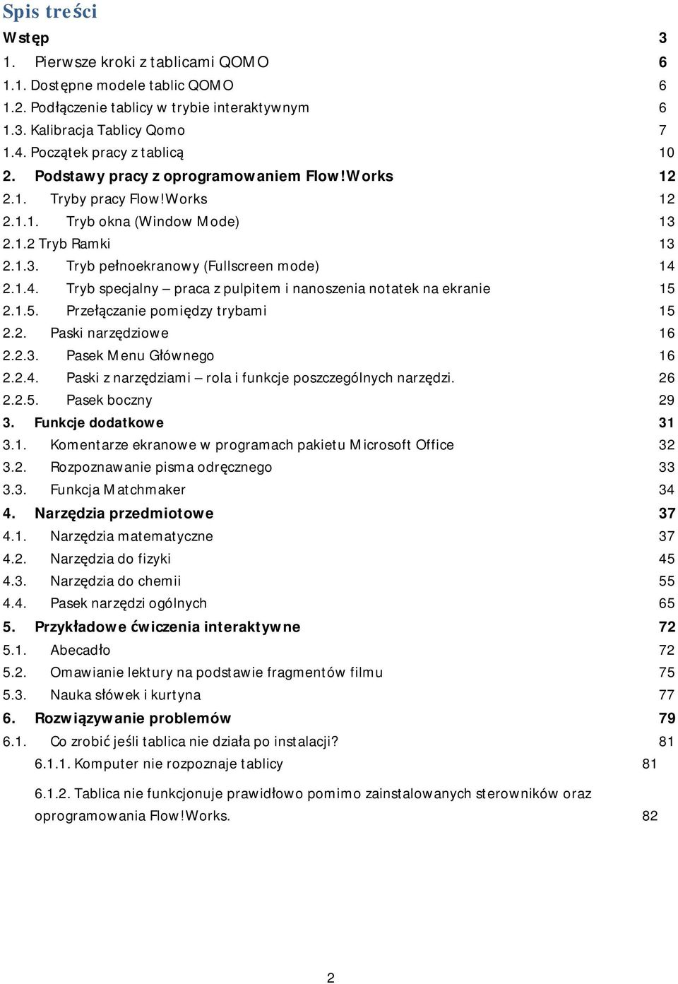 1.4. Tryb specjalny praca z pulpitem i nanoszenia notatek na ekranie 15 2.1.5. Przełączanie pomiędzy trybami 15 2.2. Paski narzędziowe 16 2.2.3. Pasek Menu Głównego 16 2.2.4. Paski z narzędziami rola i funkcje poszczególnych narzędzi.