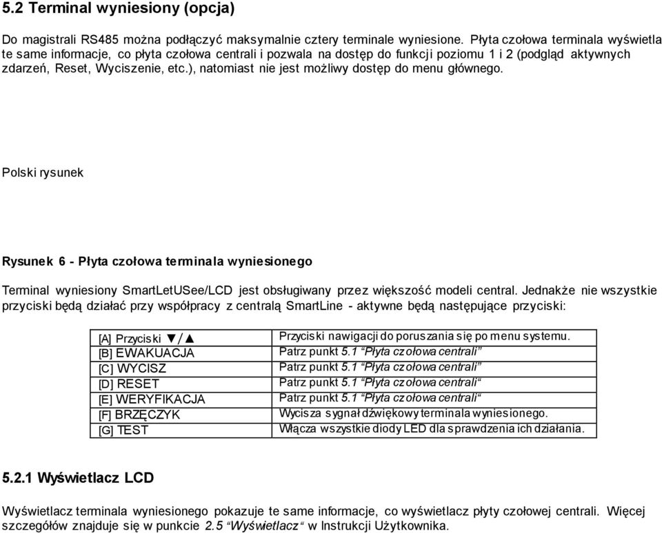 ), natomiast nie jest możliwy dostęp do menu głównego.