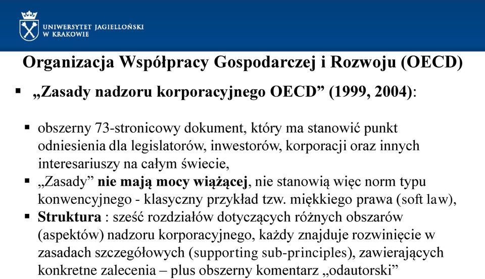 norm typu konwencyjnego - klasyczny przykład tzw.