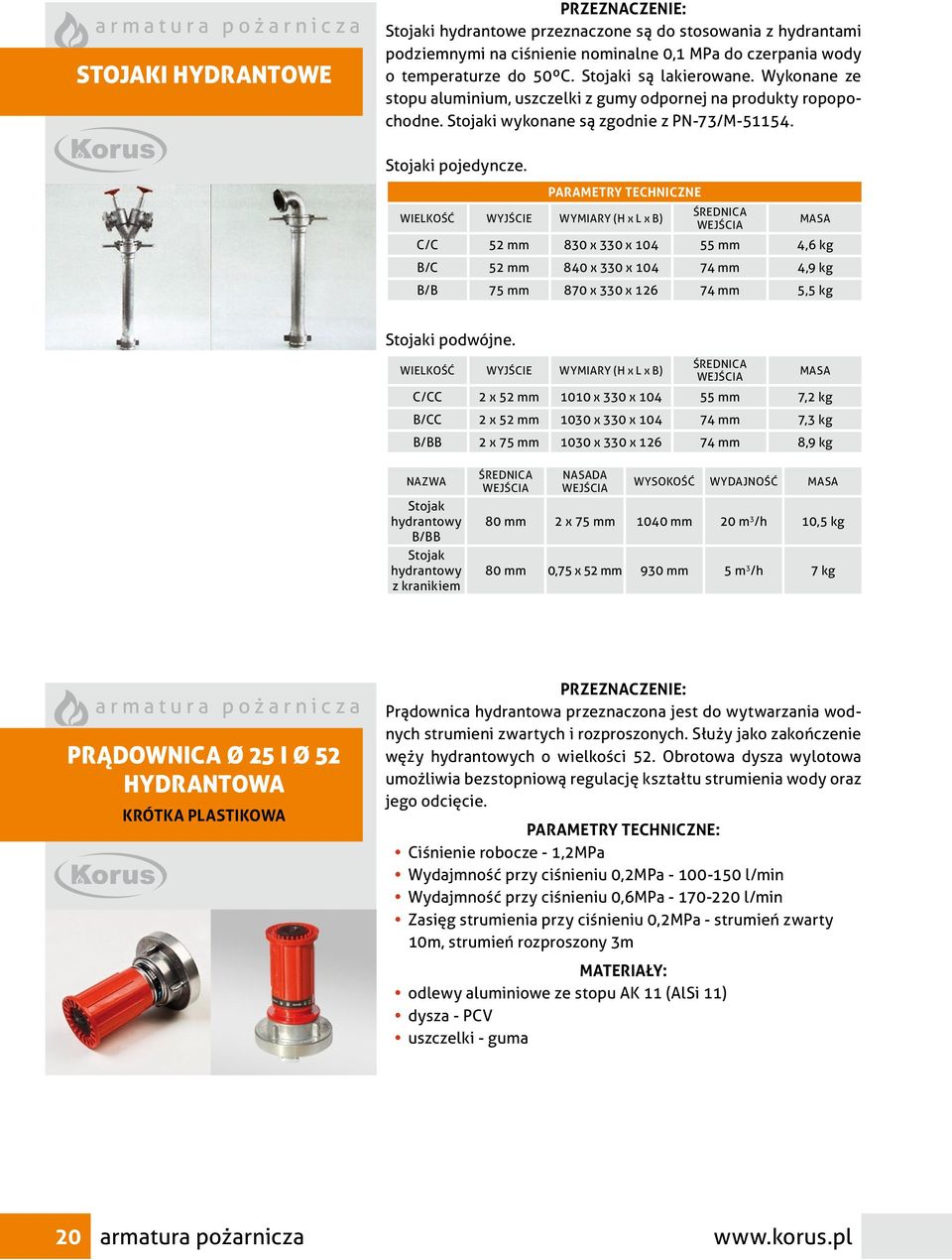 WIELKOŚĆ WYJŚCIE WYMIARY (H x L x B) ŚREDNICA WEJŚCIA MASA C/C 52 mm 830 x 330 x 104 55 mm 4,6 kg B/C 52 mm 840 x 330 x 104 74 mm 4,9 kg B/B 75 mm 870 x 330 x 126 74 mm 5,5 kg Stojaki podwójne.