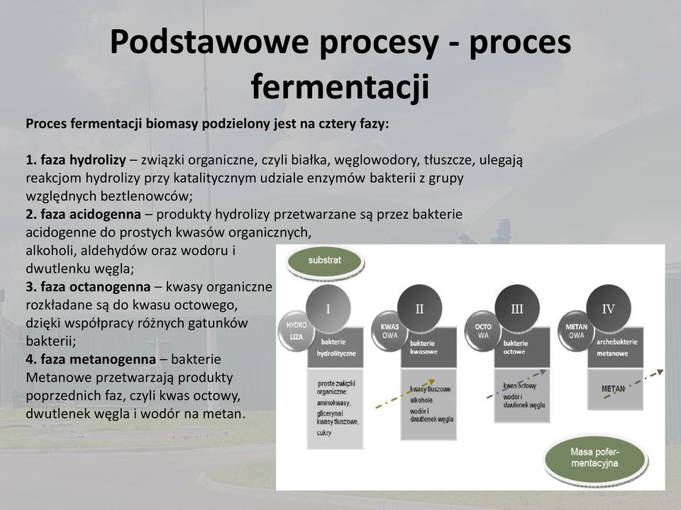 beztlenowców; 2.