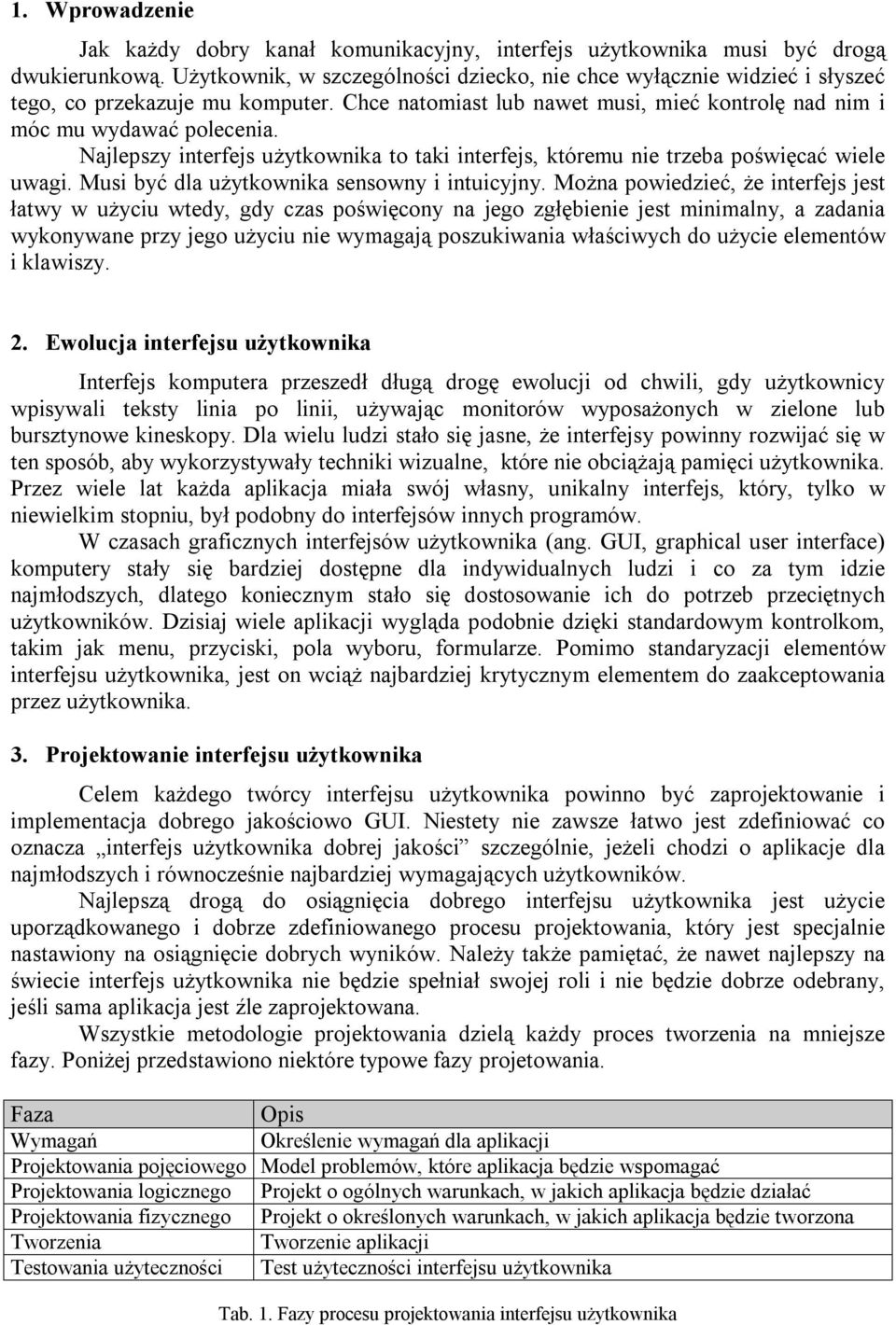 Najlepszy interfejs użytkownika to taki interfejs, któremu nie trzeba poświęcać wiele uwagi. Musi być dla użytkownika sensowny i intuicyjny.