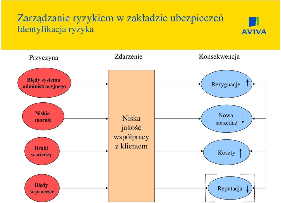 Rezygnacje Niskie morale Braki w wiedzy Niska