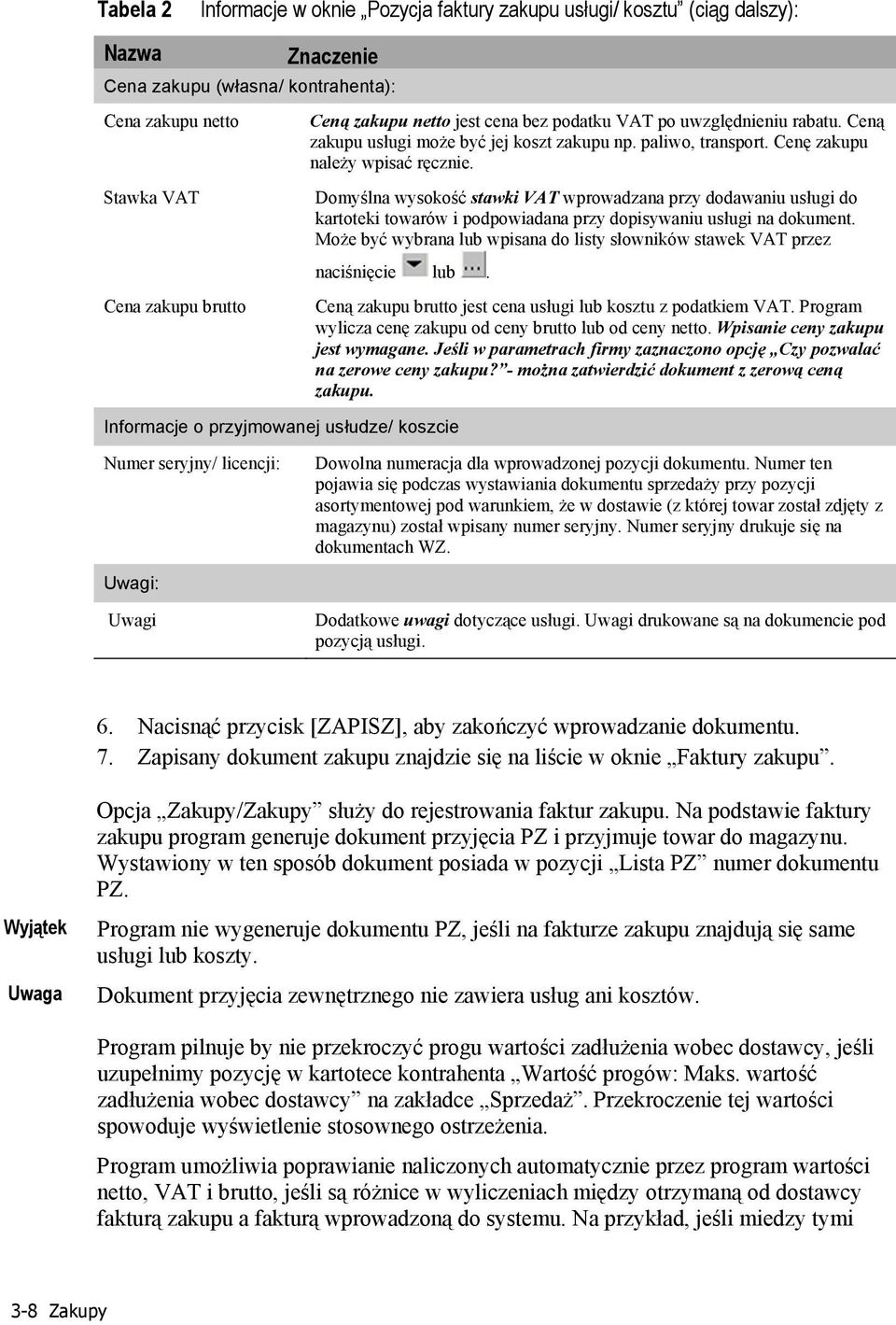 Domyślna wysokość stawki VAT wprowadzana przy dodawaniu usługi do kartoteki towarów i podpowiadana przy dopisywaniu usługi na dokument.