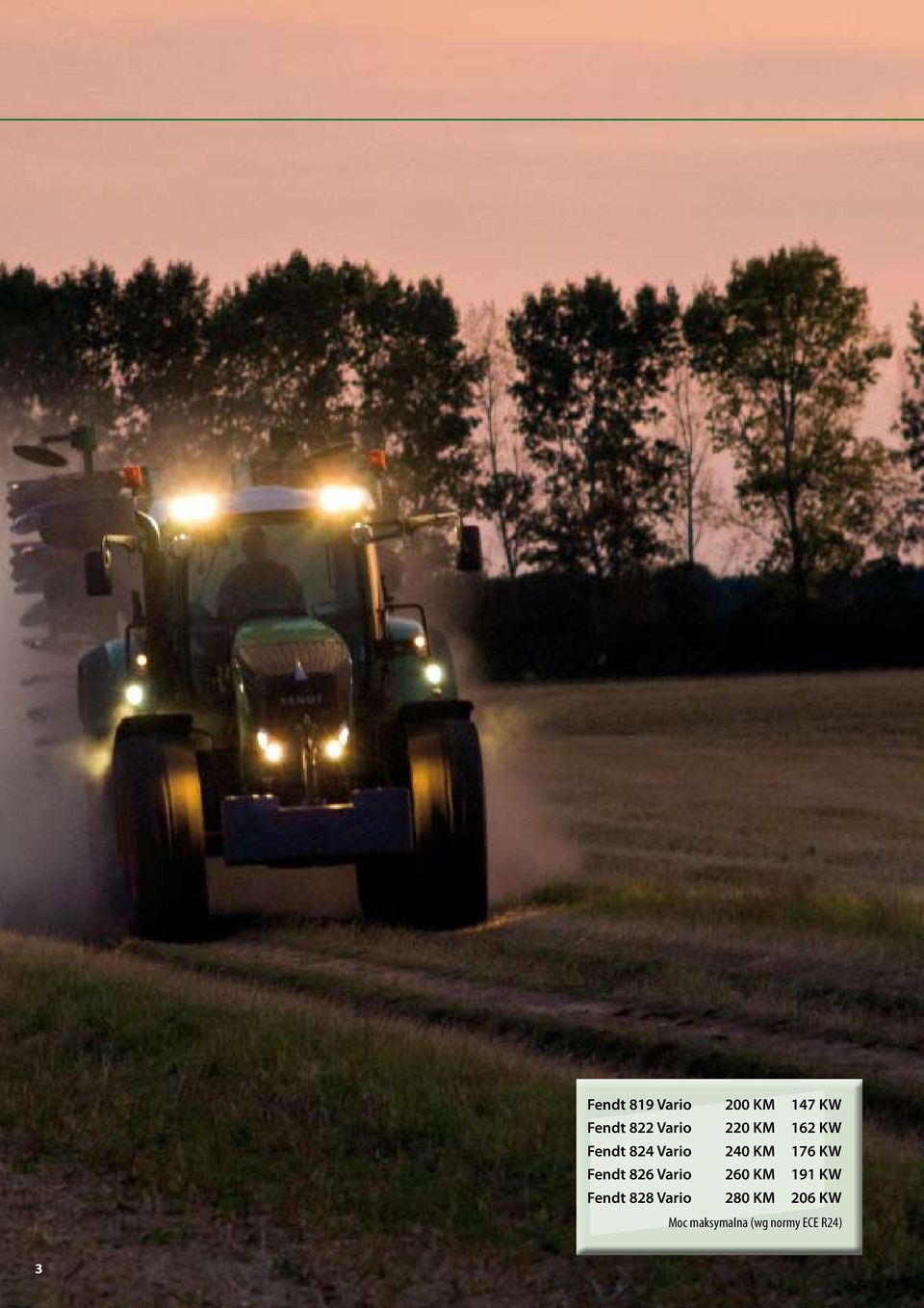 Fendt 826 Vario 260 KM 191 KW Fendt 828 Vario