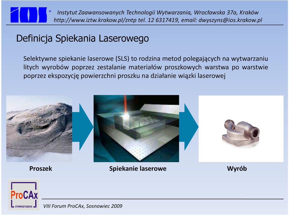 zestalanie materiałów proszkowych warstwa po warstwie poprzez ekspozycję