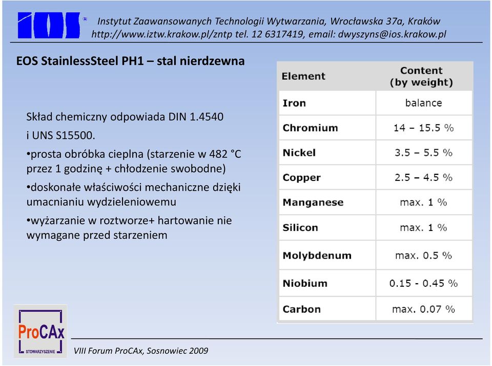 prosta obróbka cieplna (starzenie w 482 C przez 1 godzinę + chłodzenie