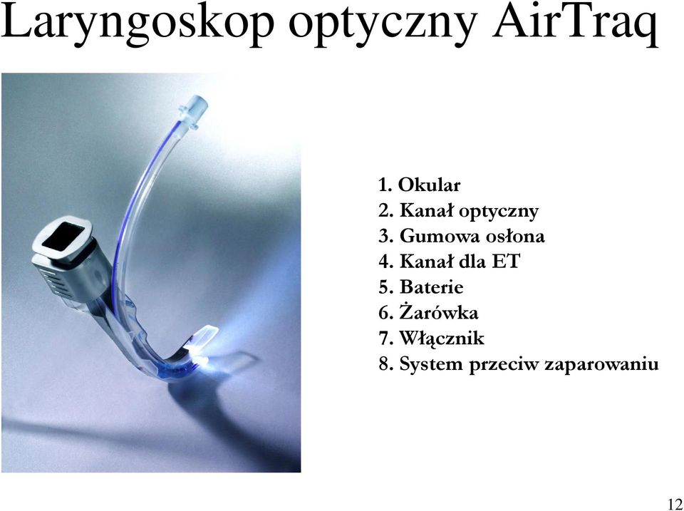 Gumowa osłona 4. Kanał dla ET 5.