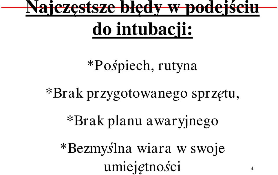 przygotowanego sprzętu, *Brak planu