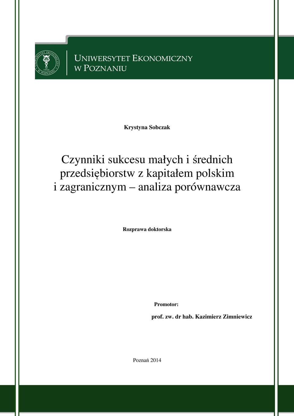 zagranicznym analiza porównawcza Rozprawa