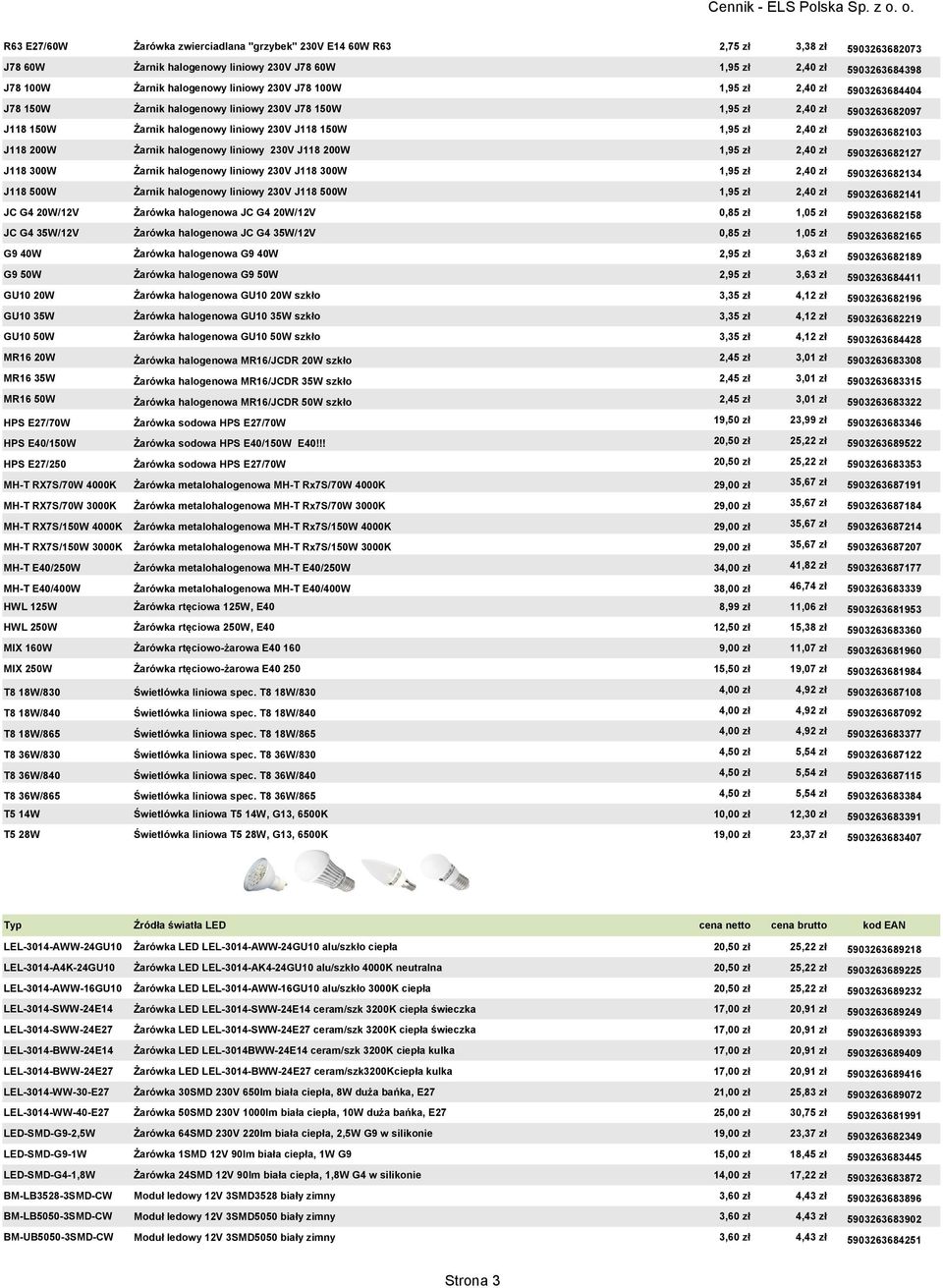 5903263682103 J118 200W Żarnik halogenowy liniowy 230V J118 200W 1,95 zł 2,40 zł 5903263682127 J118 300W Żarnik halogenowy liniowy 230V J118 300W 1,95 zł 2,40 zł 5903263682134 J118 500W Żarnik