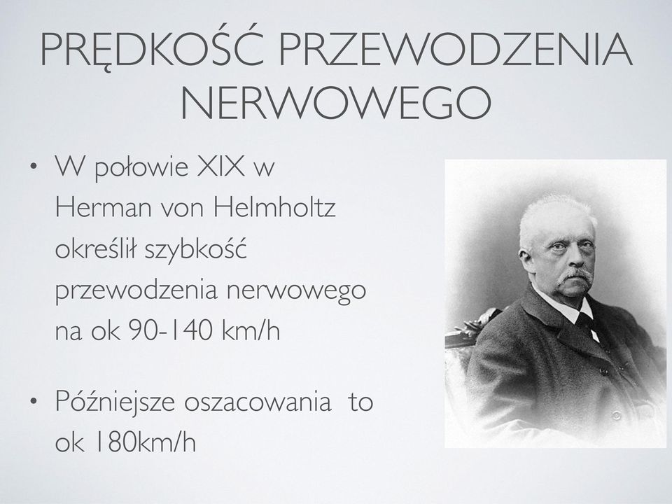 określił szybkość przewodzenia nerwowego