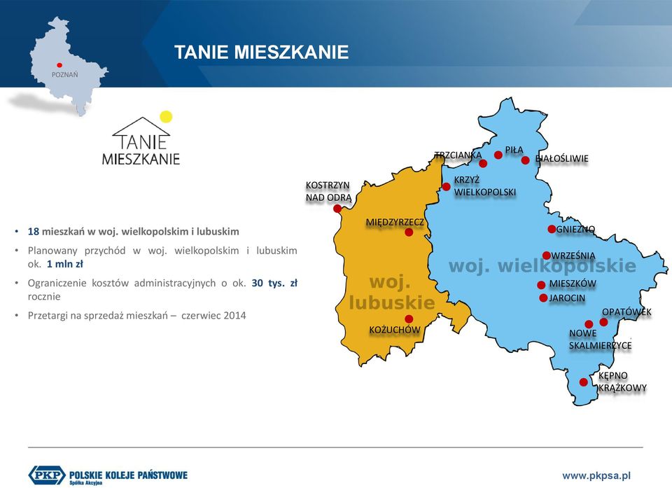 1 mln zł Ograniczenie kosztów administracyjnych o ok. 30 tys.