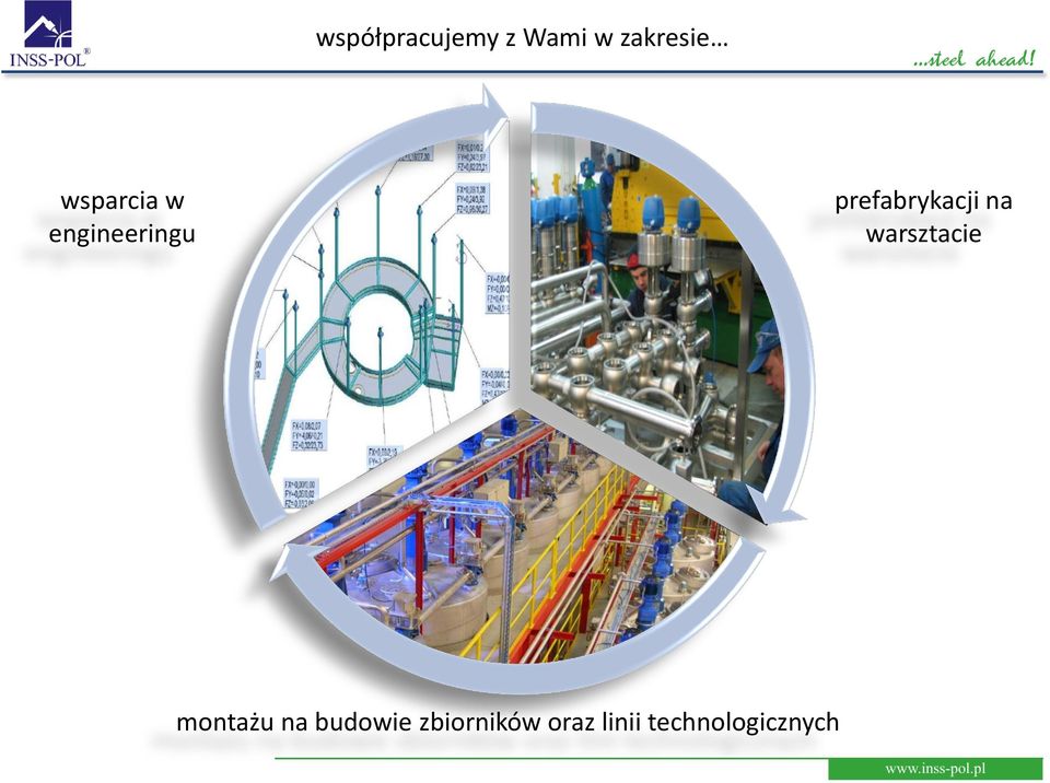 prefabrykacji na warsztacie montażu