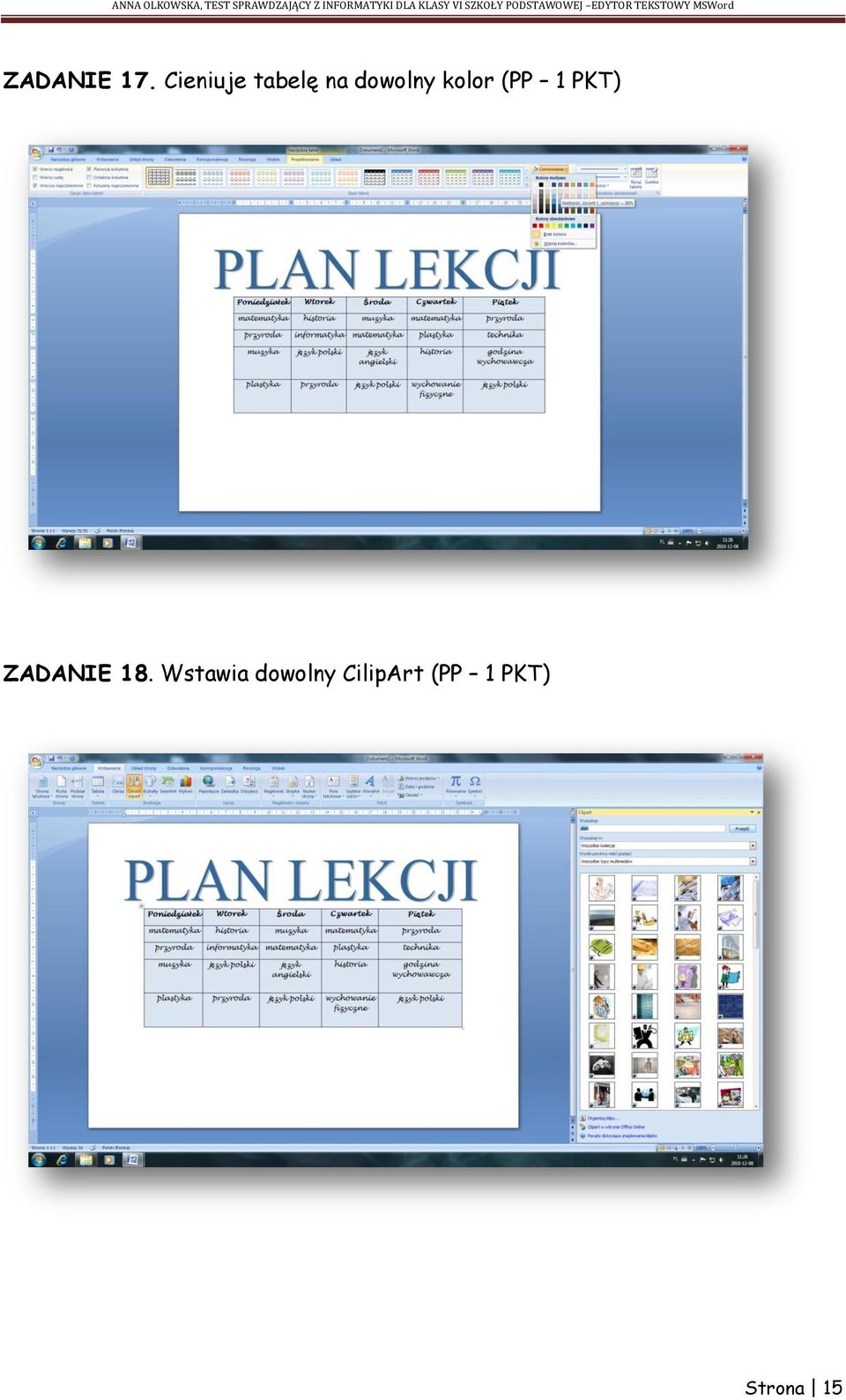 kolor (PP 1 PKT) ZADANIE 18.