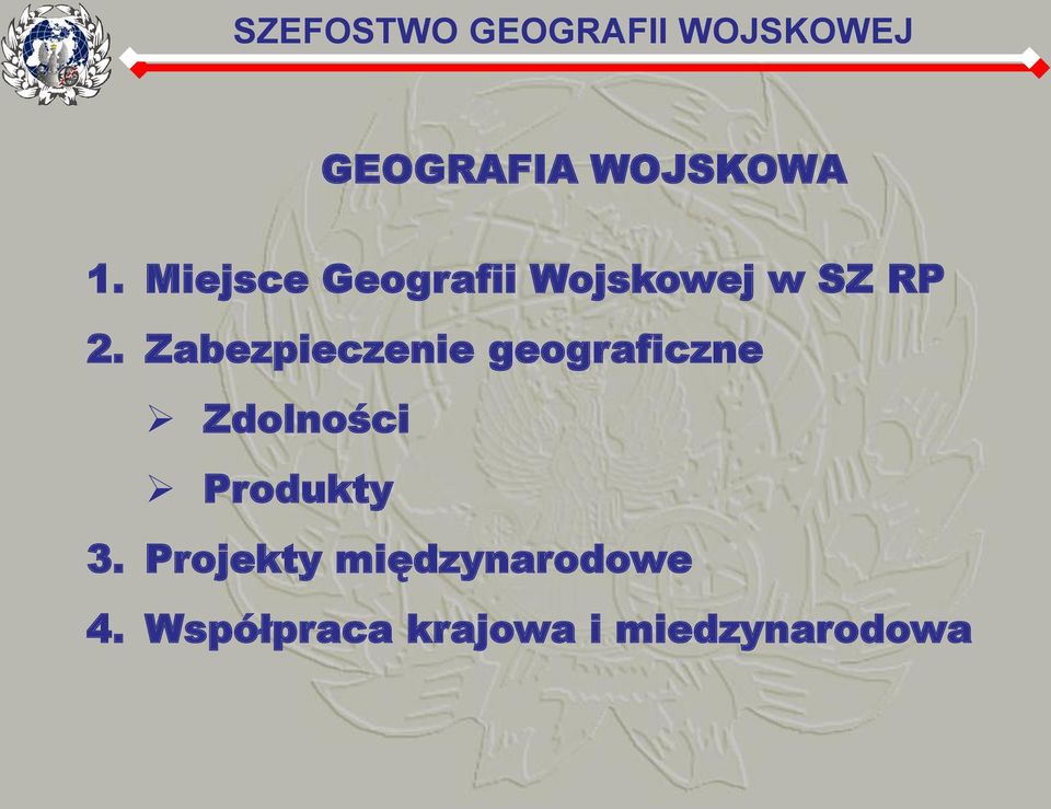 Zabezpieczenie geograficzne Zdolności