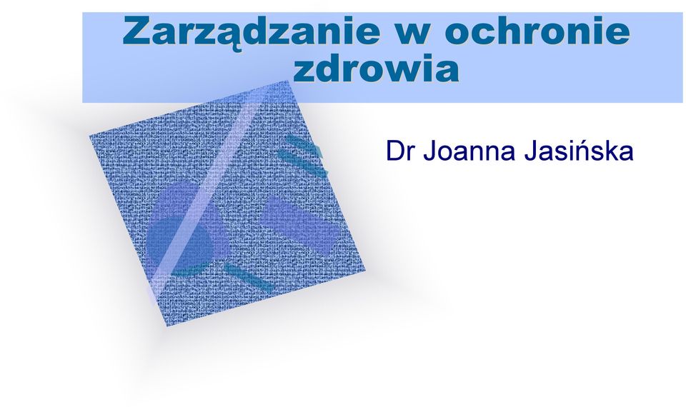 zdrowia Dr